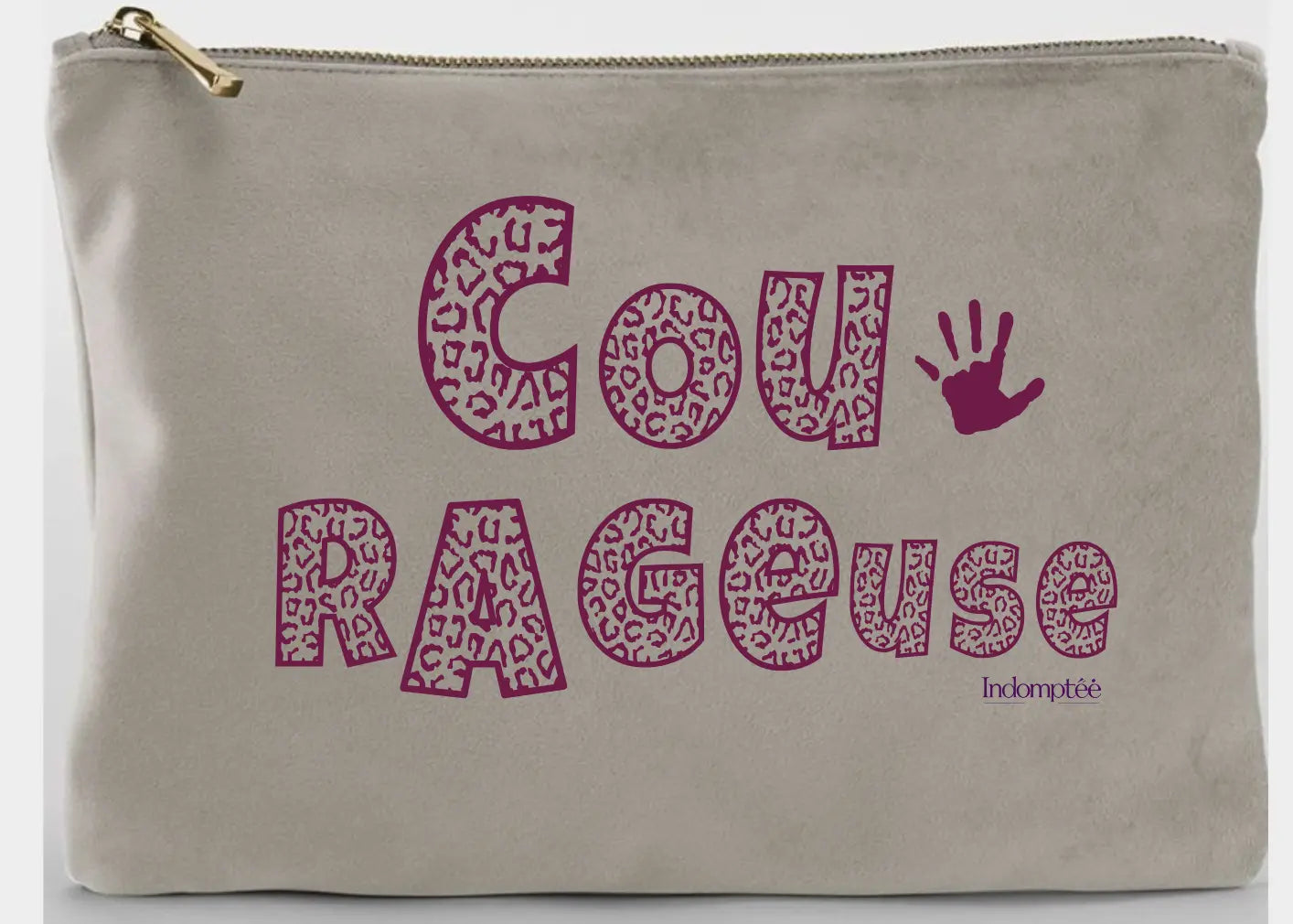 Grande Pochette "Courageuse" Violet Indomptée